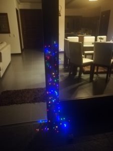 luz led multicolor energía solar navidad