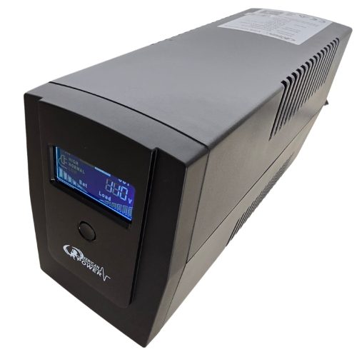 ups ap1000VA-LCD 6 salidas 120V interactiva american power diagonal frente 3